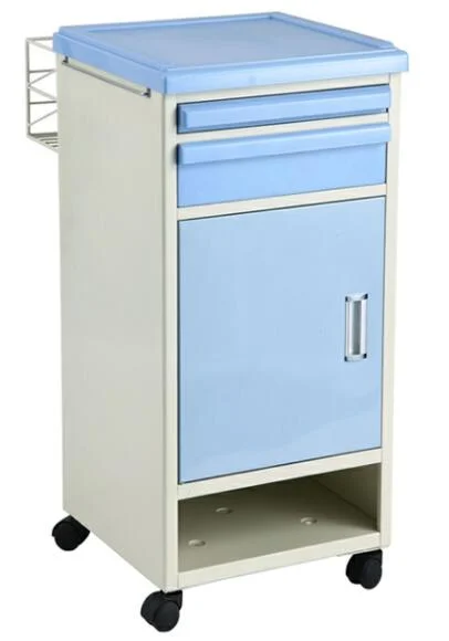 Factory Medical Ward ABS Bedside Storage Locker Table for Hospital Bed