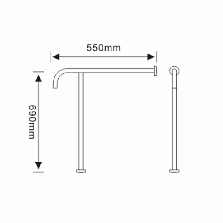 Adjustable Bed Rail Bedroom Aids Steel Frame Assist Handle Stable Bed Grab Rail for Elderly