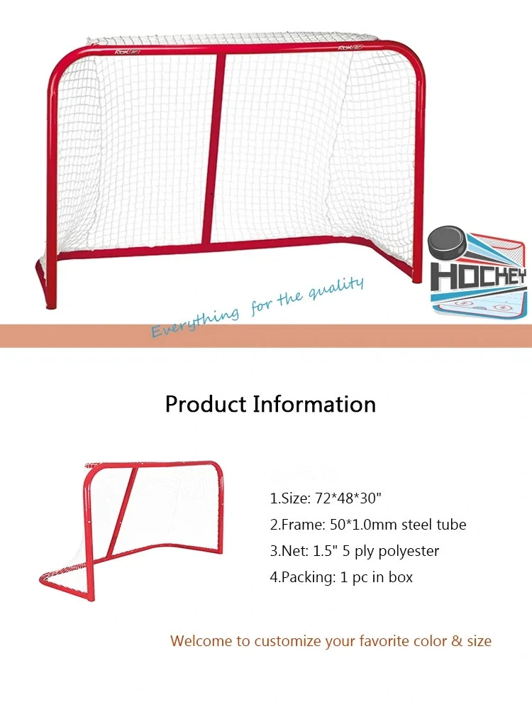 Portable Hockey Game Professional Goal Sport Goal with Polyester Net